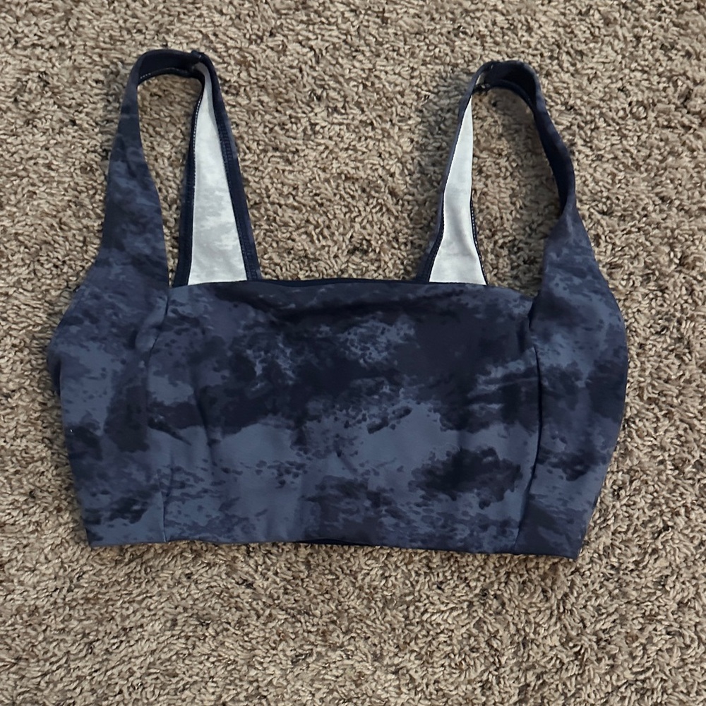 PINK Victoria's Secret Navy Tie-Dye Sports Bra